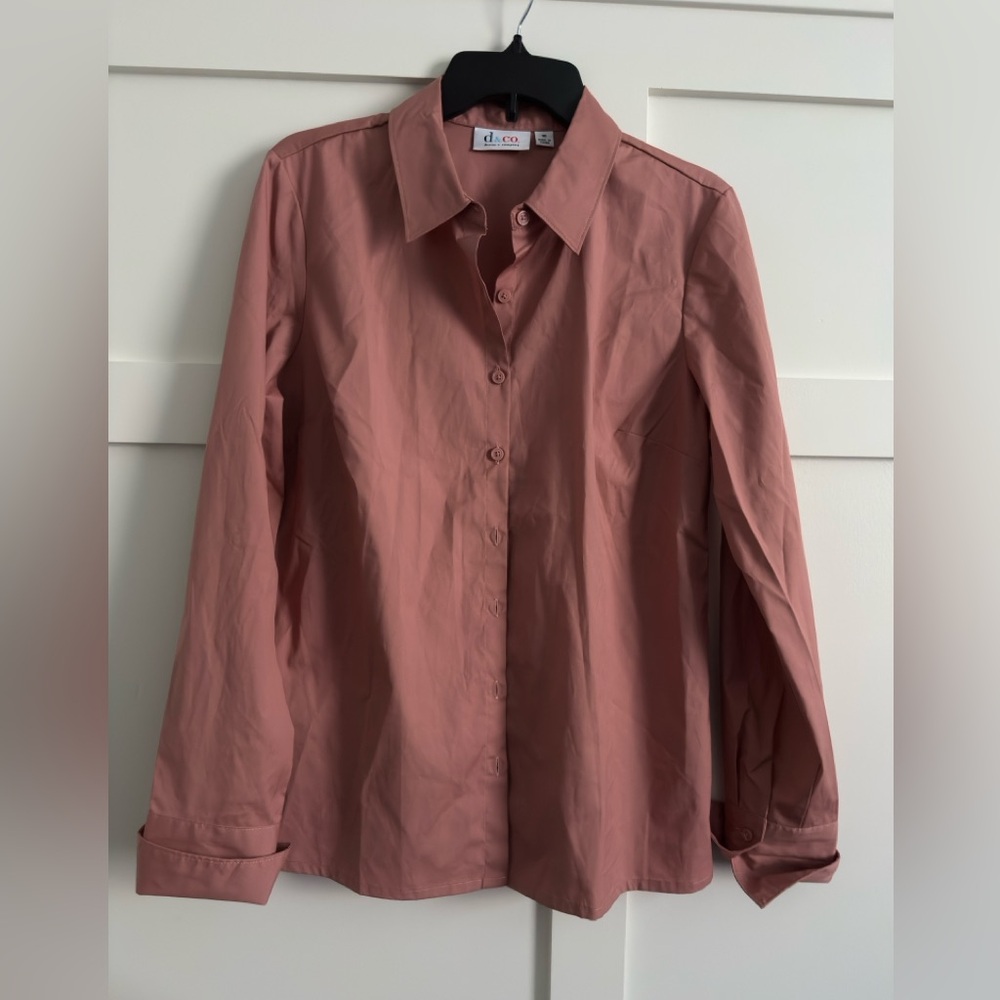 Dusty Rose Button-Up Shirt